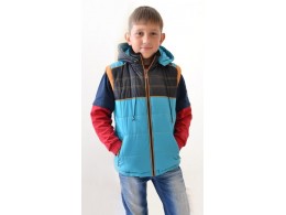 Куртка-жилет для мальчика (Люксик М175)